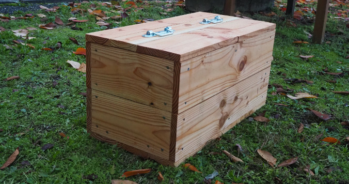 Lombricomposteur à enterrer en bois - pour 1 à 4 personnes